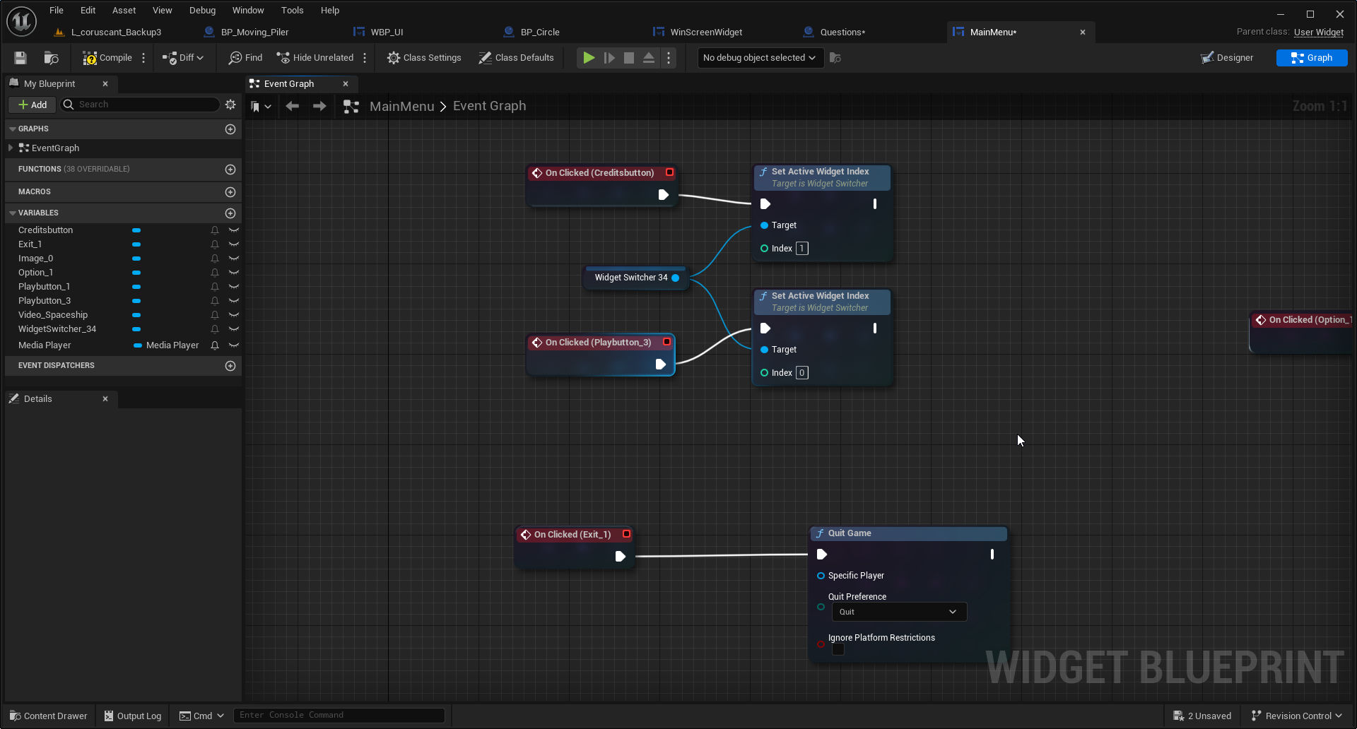 UI System Blueprint
