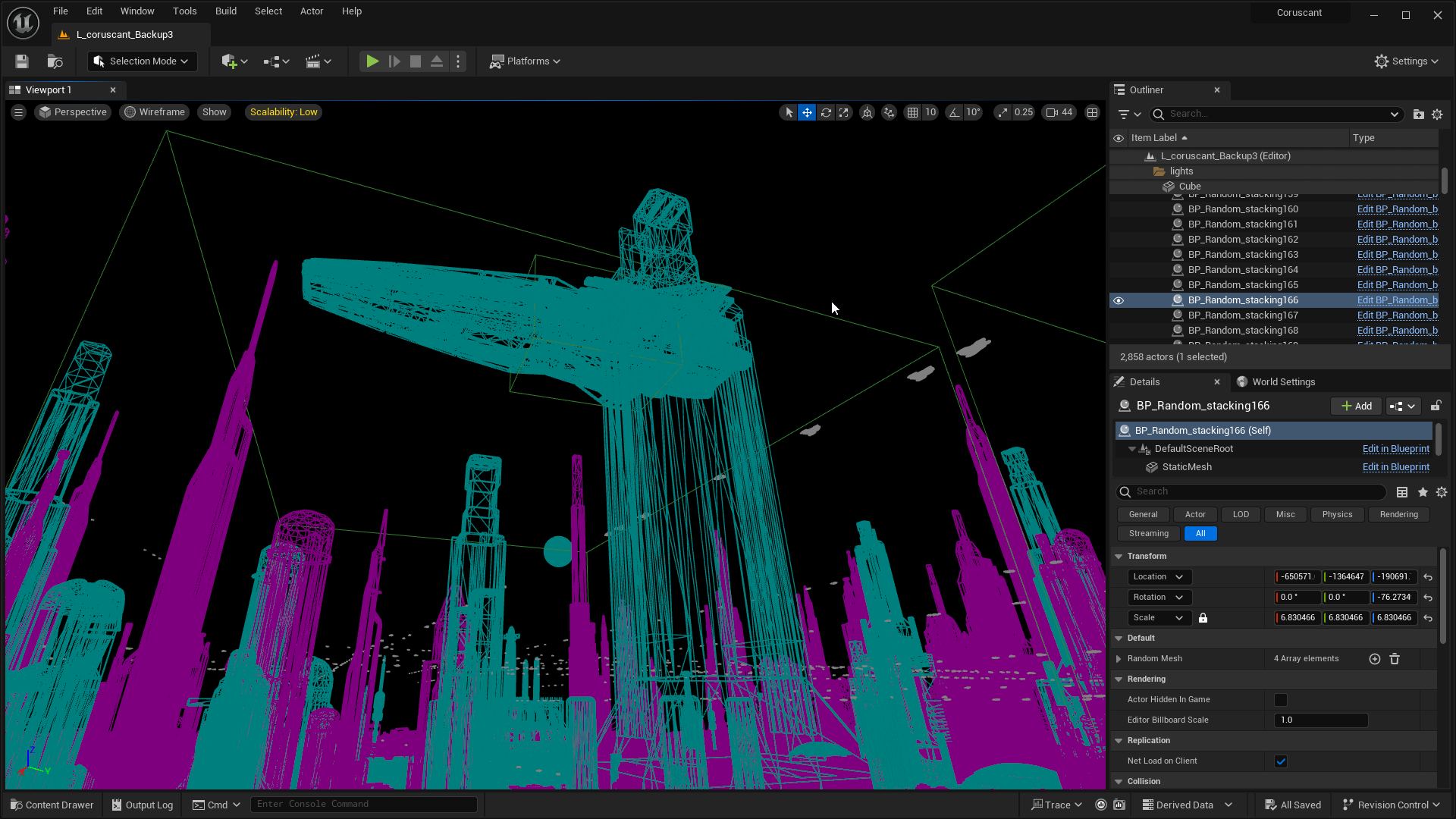 Technical Wireframe View